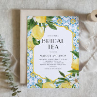 Moroccan Tile and Lemon Summer Bridal Tea Party