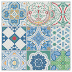 Moroccan tile - blue and red