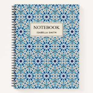 Moroccan tile designs notebook