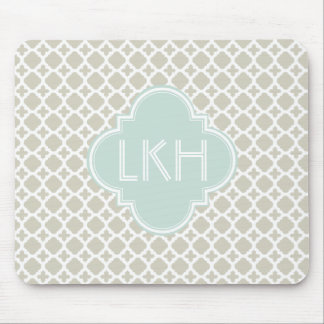 MOROCCAN TILE MONOGRAM MOUSE MAT