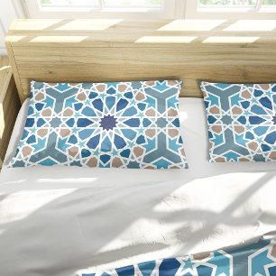 Moroccan Tile Pattern Pillowcase