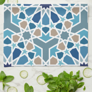 Moroccan Tile Pattern Tea Towel
