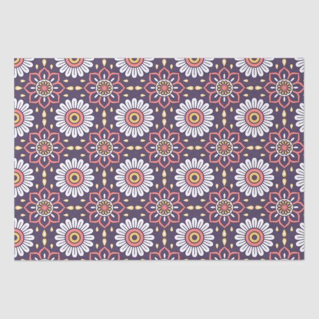 Moroccan Tile Pattern  Tissue Paper (Front)