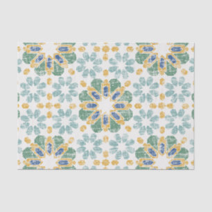 Moroccan Tile - Pond Tissue Paper