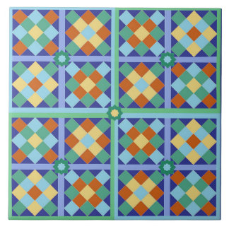 Moroccan tile square pattern