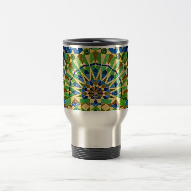 Moroccan Tile Travel Mug (Center)