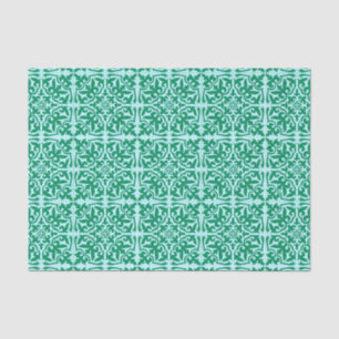 Moroccan tile - turquoise and aqua tissue paper