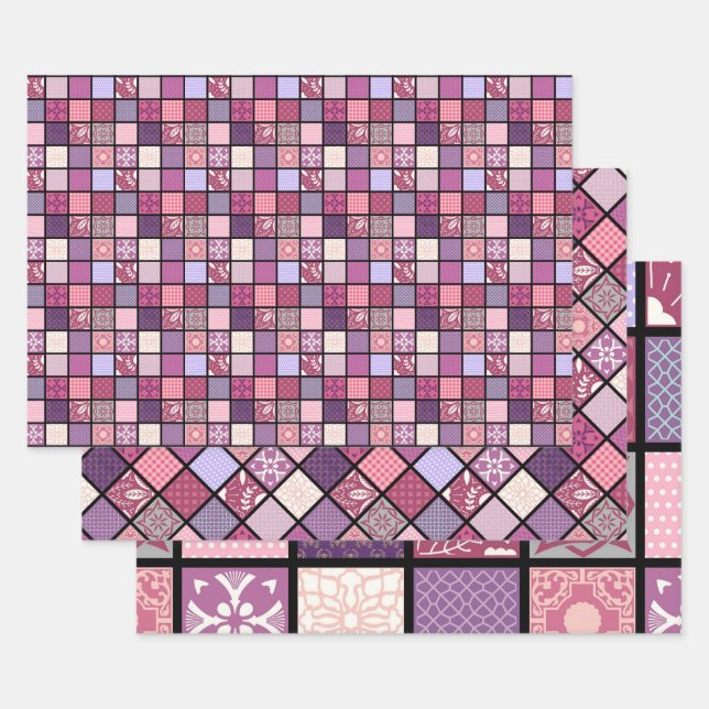 MOROCCAN TILE WRAPPING PAPER SHEET (Set)