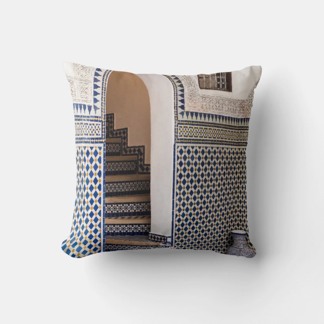 Moroccan Tiled Doorway Cushion (Front)