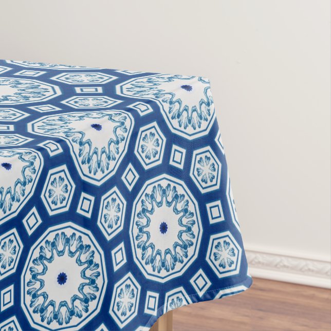 Moroccan tiles,blue tile,All-Over Print Tablecloth (In Situ)