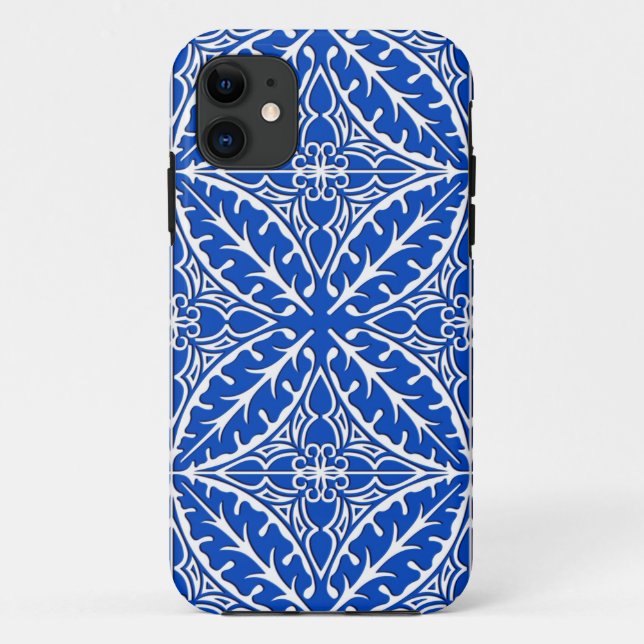 Moroccan tiles - cobalt blue and white Case-Mate iPhone case (Back)