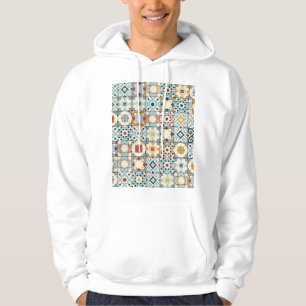 Moroccan tiles, colorful seamless pattern. hoodie