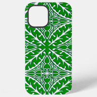 Moroccan tiles - emerald green and white