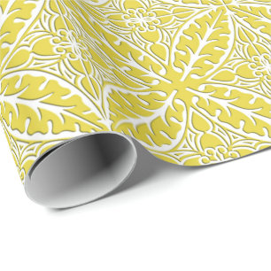 Moroccan tiles - mustard gold and white wrapping paper