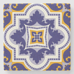 Moroccan Tiles Pattern #1 Throw Pillow Trivet Stone Coaster