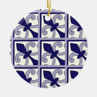 Moroccan Tiles Pattern #2 Ceramic Tree Decoration