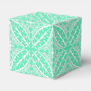 Moroccan tiles - robin's egg blue and white favour box