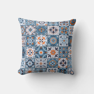 Moroccan Tiles: Vintage Seamless Elegance Cushion