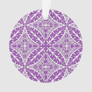 Moroccan tiles - violet and white ornament