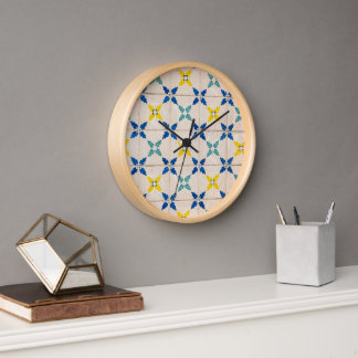 Moroccan Tiles Wall Clock