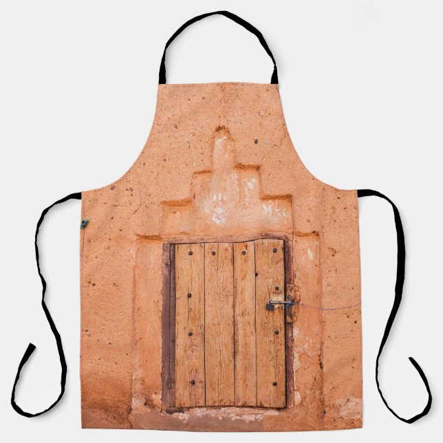 Moroccan Traditional Wooden Window Texture Apron (Front)
