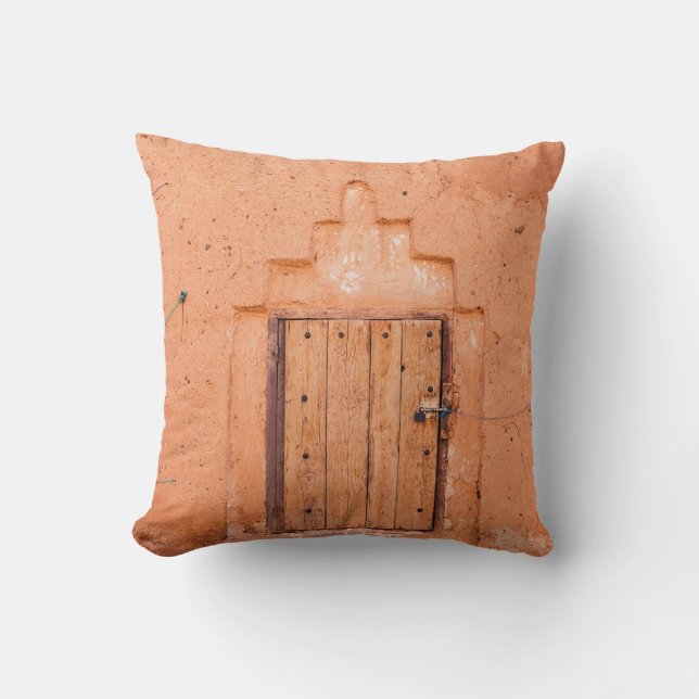 Moroccan Traditional Wooden Window Texture Cushion (Front)
