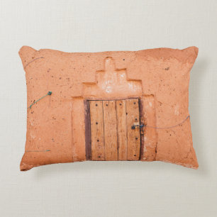 Moroccan Traditional Wooden Window Texture Decorative Cushion