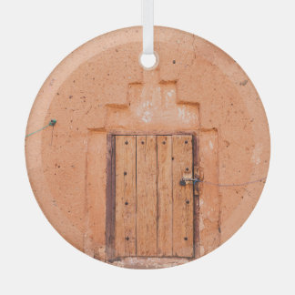 Moroccan Traditional Wooden Window Texture Glass Tree Decoration