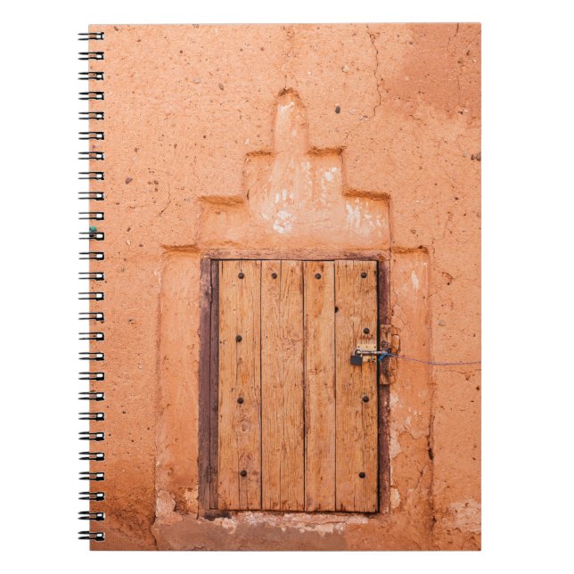 Moroccan Traditional Wooden Window Texture Notebook (Front)