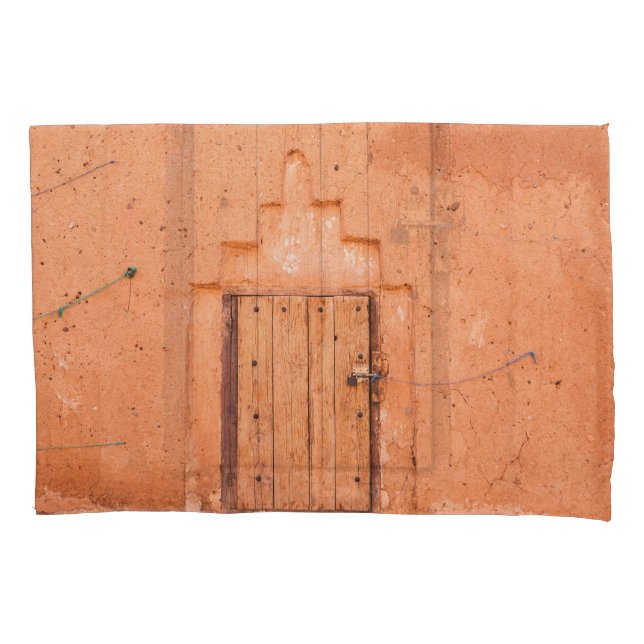 Moroccan Traditional Wooden Window Texture Pillowcase (Front)