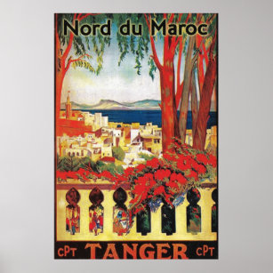 Moroccan Travel Tangier Poster