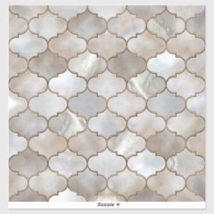 Moroccan trellis Pearl and Gold