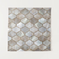 Moroccan trellis Pearl and Gold