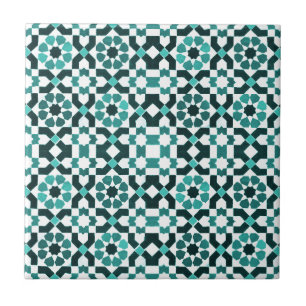 Moroccan Turquoise Pattern Tile