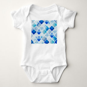 Moroccan Watercolor: Hand Drawn Seamless Baby Bodysuit
