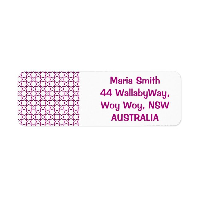 Moroccan weave pattern (Front)