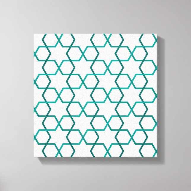 Moroccan weave pattern canvas print (Front)