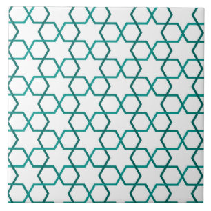 Moroccan weave pattern tile