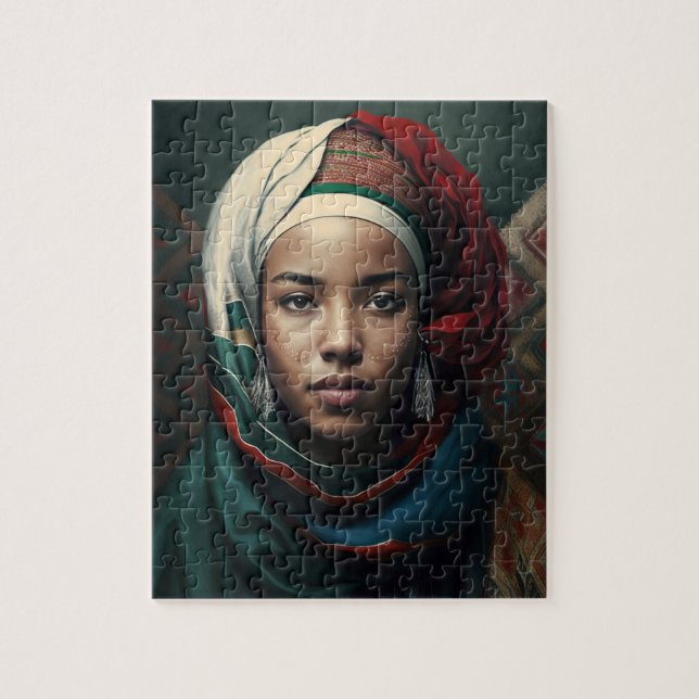 Moroccan Woman Jigsaw Puzzle (Vertical)