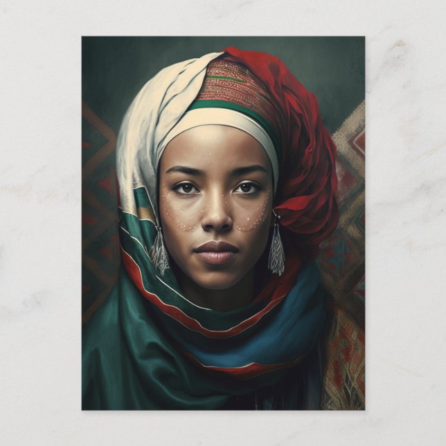 Moroccan Woman Postcard (Front)