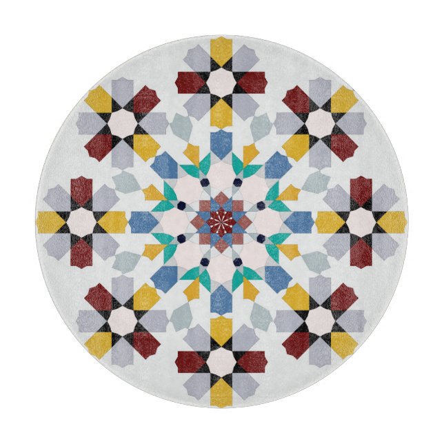 Moroccan Zelije !Moroccan Zellige Cutting Board (Front)