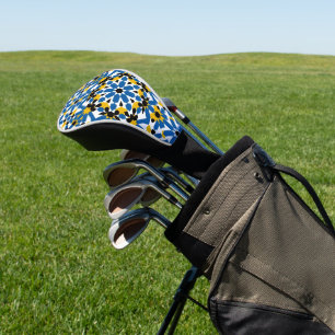 Moroccan Zellige Geometric Pattern Premium Golf Head Cover