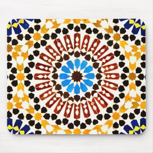 Moroccan Zellige Inspiration Mouse Mat (Front)