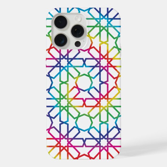 Moroccan Zellige Pattern Art (Zelij) iPhone Case (Back)