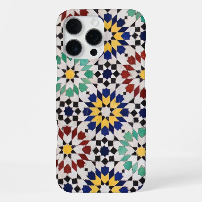 Moroccan Zellige Phone Case – Traditional Tile Pat (Back)