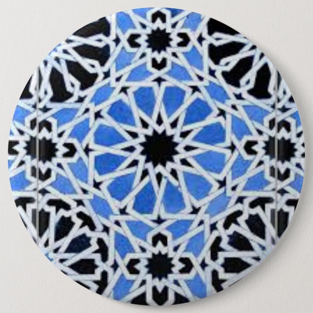 Moroccan zellij Button (Front)