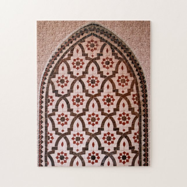 Moroccan zellij, mosaic tiles jigsaw puzzle (Vertical)