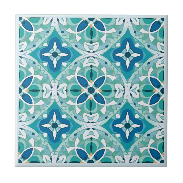 Image showcasing Moroccan Zellij style ceramic tiles | Zazzle