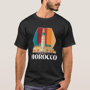 Moroccans Souvenir Morocco Skyline Africa Gibralta T-Shirt