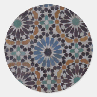 MoroccanTile Classic Round Sticker